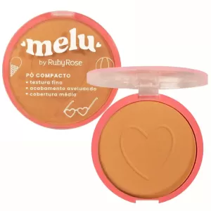 PO FACIAL COMPACTO MELU RUBYROSE RR8534 MAKE - 800019195190