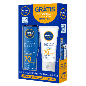 PROTETOR SOLAR NIVEA KIT FPS70 200ML+ FACIAL FPS70 40ML - 800024798937