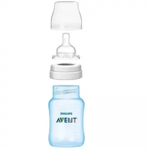 KIT MAMADEIRA AVENT 260ML ANT.COLIC AZUL + BICO N3.0 +6M - 800020220959