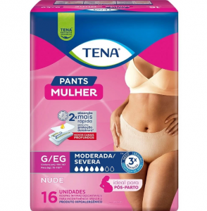 TENA PANTS MULHER NUDE G/EG C/16 UNID  - 800026891715