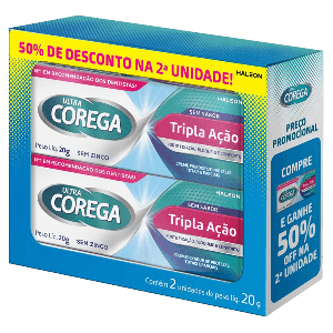 COREGA ULTRA TRIPLA PROTEÇÃO 20G C/2 UN KIT - 800024931992
