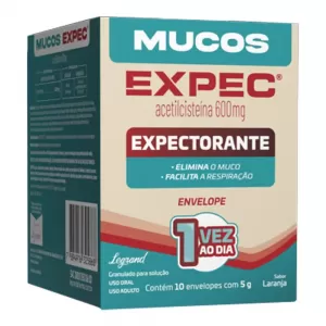 MUCOS EXPEC 600MG/5G C/10 ENVELOPES - 800031745223