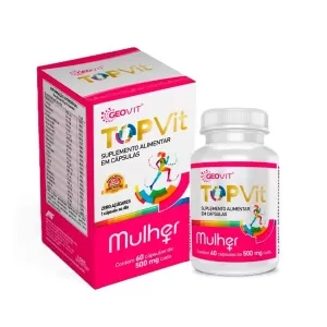 TOP VIT CAPSULAS MULHER 500MG x 60
