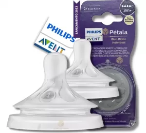 BICO MAMADEIRA AVENT PETALA 3.0 C/2 T4 - 3M+ - 800021063890