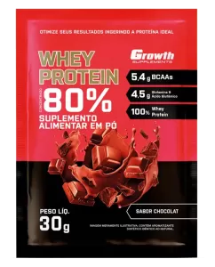 WHEY PROTEIN GROWTH - SACHÊ 30G  CHOCOLATE - 800023251090