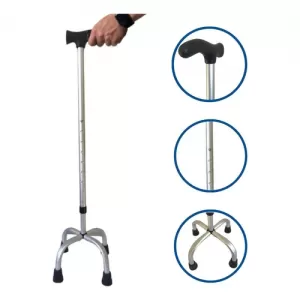 BENGALA 4 PONTAS ALUMINIO C/REGULAGEM ALO - 800018927190