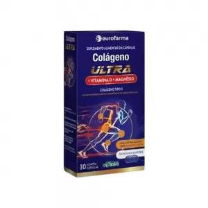COLAGENO ULTRA TIPO II VIT D + MAGNESIO C/60 CAPS EUROFARMA - 800024903104