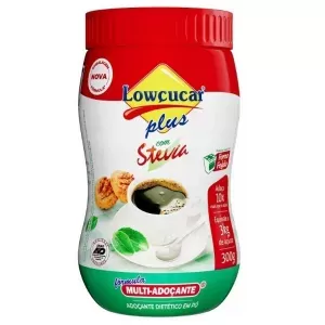 ADOCANTE LOWCUCAR POTE 300G STEVA PLUS - 800019351147