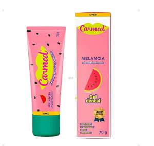 CARMED GEL DENTAL C/FLUOR 70G SABOR MELANCIA - 800023372434