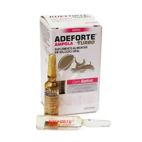 ADEFORTE TURBO C/ BIOTINA 3ML C/1 AMP - 800024200009