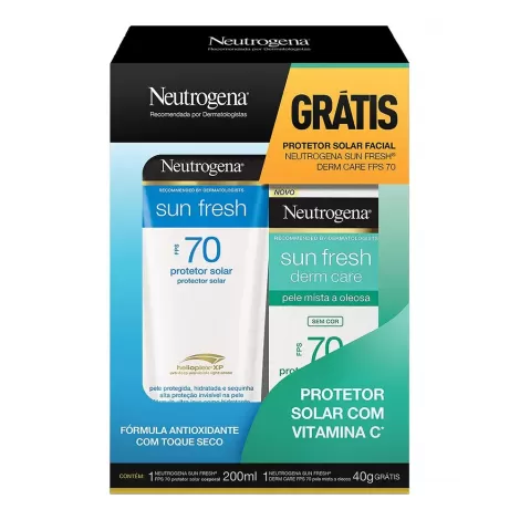 NEUTROGENA SUNFRESH F70 200ML+FACIAL - 800003696655