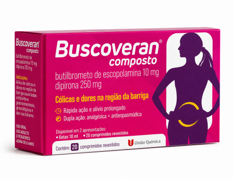 BUSCOVERAN COMPOSTO 10/250MG C/20 CPR
