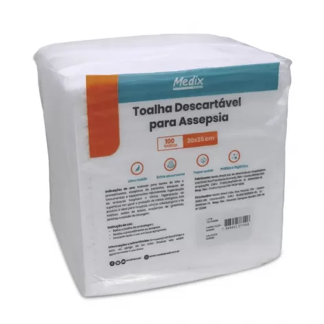 TOALHA DESCARTAVEL PARA ASSEPSIA C/100 - 800022189627