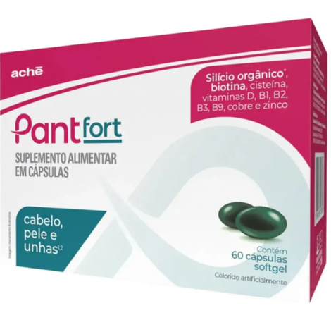 Pant Fort Cabelo Pele e Unha Suplemento C/60 Capsulas