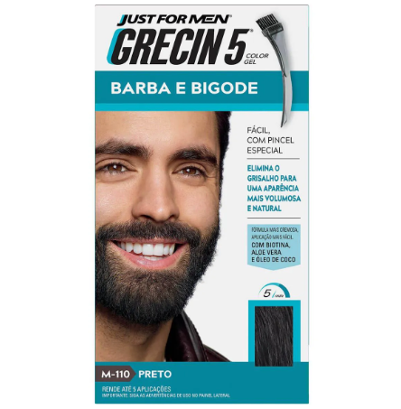 GRECIN 5 BARBA E BIGODE PRETO - 800000591428
