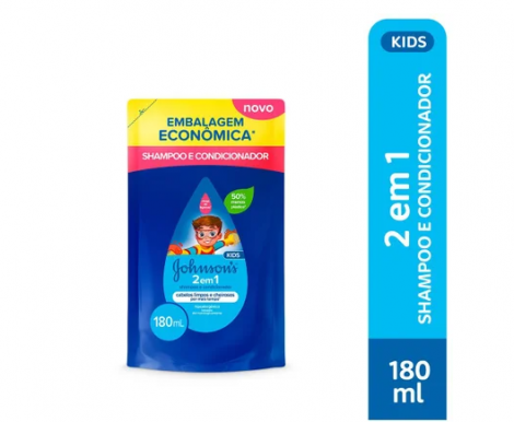 SHAMPO J&J BABY 2 EM 1 180ML REFIL - 800029903643