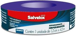 ESPARADRAPO MICROPORE 1,2 X 4,5CM BRANCO SALVELOX - 800022696371