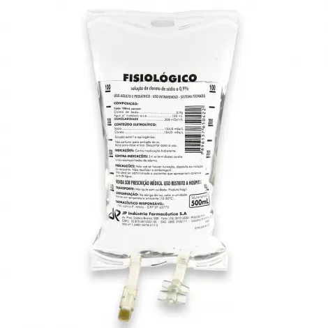 SORO FISIOLOGICO BOLSA INJETAVEL 500ML - 800001578596