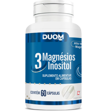 MAGNESIO 3 MAGNESIO INOSITOL  C/60 CAPS DUOM - 800037362548