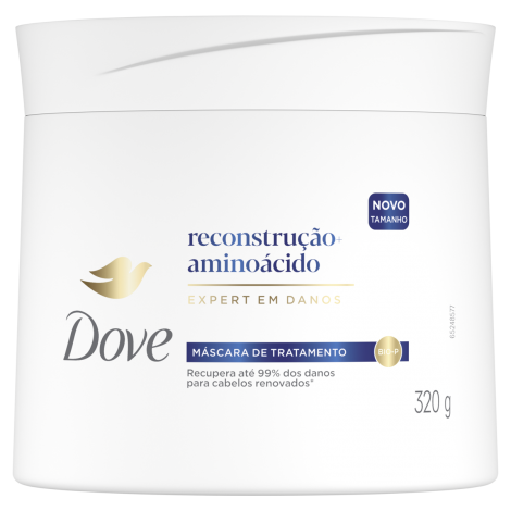 MASCARA DE TRATAMENTO DOVE RECONSTR+AMINOACIDO POTE 320G - 800031996207