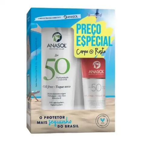 KIT ANASOL PROTETOR SOLAR FPS50 200G +120G - 800024966762