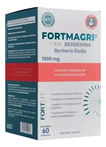 FORTMAGRI BERBERINA 1500MG C/60 CAPS OZEMPIC NATURAL - 800022006886