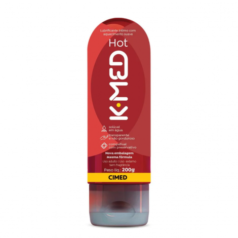 Gel Lubrificante Íntimo K-Med Hot 200ml