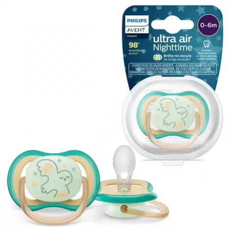 CHUP.AVENT ULT.AIR 0 A 6 MESES BEGE CORUJA BRILHA NO ESCURO - 800024178892