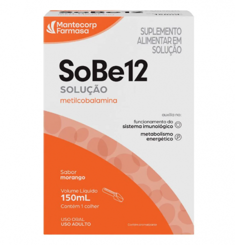 SOBE12 MORANGO SOL ORAL 150ML - 800181510810