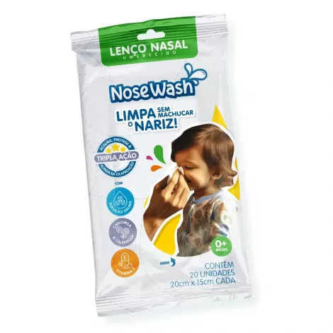 LENCO UMEDECIDO SORO NASAL NOSEWASH C/20 - 800023994466