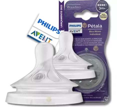 BICO MAMADEIRA AVENT PETALA 3.0 C/2 T4 - 3M+ - 800021063890