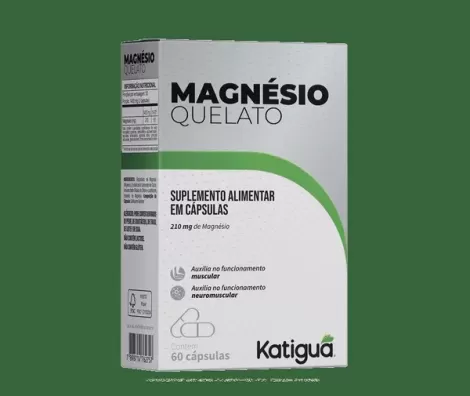 MAGNESIO QUELATO 210MG C/60 CAPS KATIGUA - 800022684524