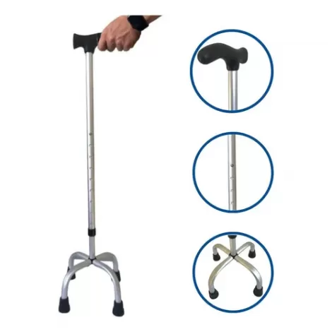 BENGALA 4 PONTAS ALUMINIO C/REGULAGEM ALO - 800018927190