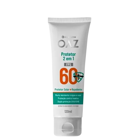 PROTETOR SOLAR OAZ 2X1 REPELENTE FPS 60 120ML - 800021994517