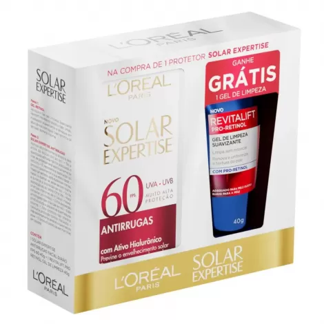 KIT PROTETOR SOLAR ANTIRRUGAS+GEL DE LIMPEZA REVITALIFT - 800023107582