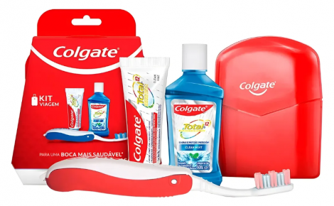 KIT COLGATE DE VIAGEM PLAX CLEAN MINT - 800029769742