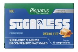 SUGAR LESS C/15 COMPRMIDO MASTIGAVEL TIRA VONTADE DE DOCE - 800023912565