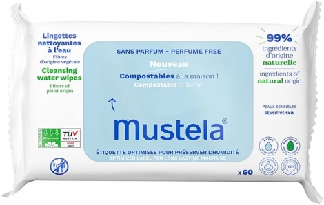 MUSTELA TOALHA UMEDEDIDA MUSTELA S/PERF C/60 UN - 800021844005